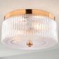 Vaxcel Riverside 2-Light Flush Mount in Muted Brass, , large