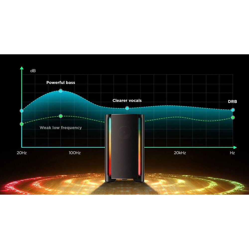 TCL 220W Powerful Sound Party Speaker in Black, , large