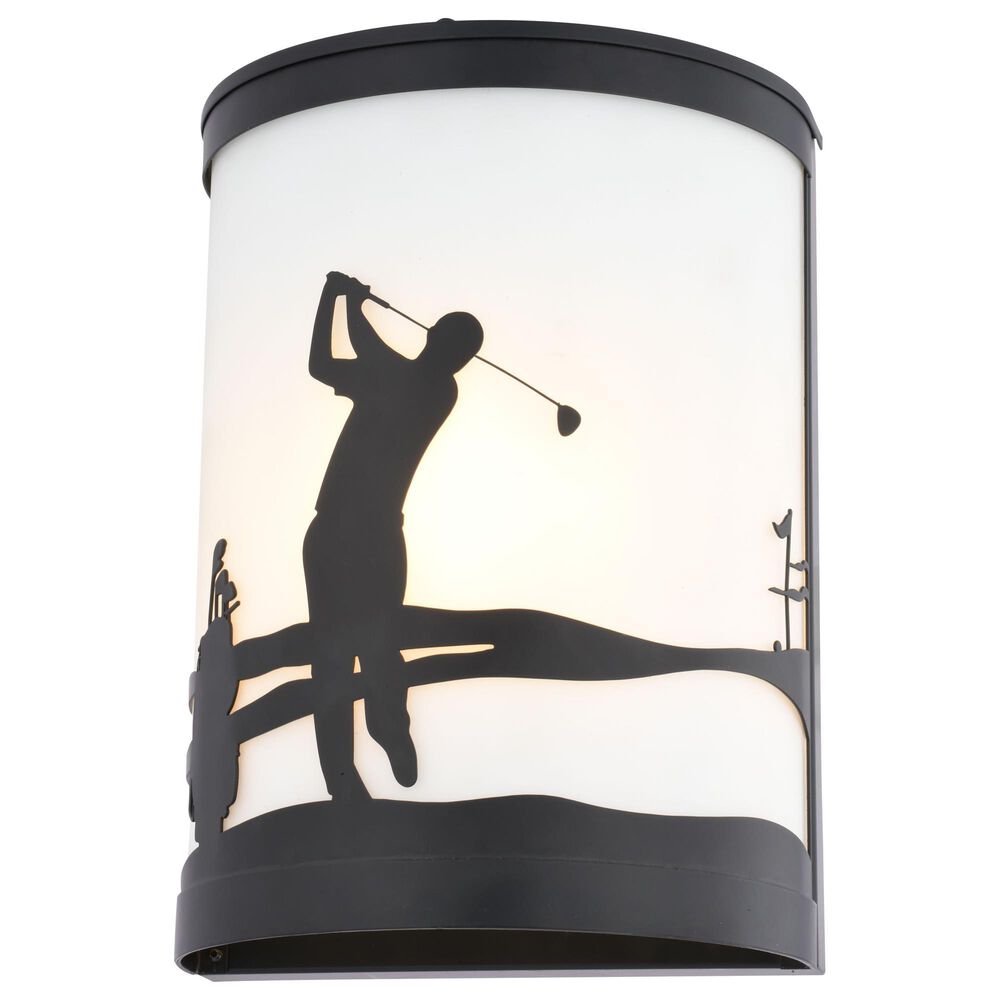 Vaxcel Links 1-Light Wall Sconce in Black, , large