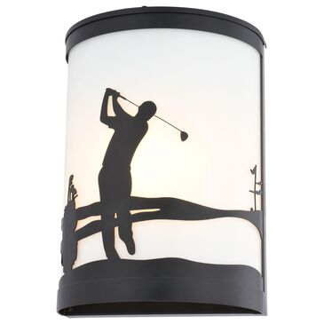 Vaxcel Links 1-Light Wall Sconce in Black, , large