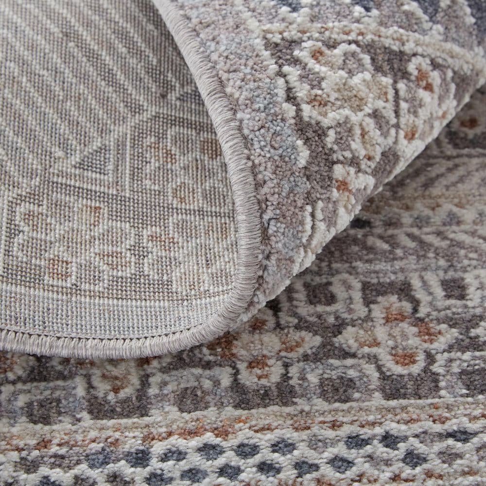 Feizy Francisco 6&#39;7&quot; x 9&#39;4&quot; Ivory and Charcoal Area Rug, , large