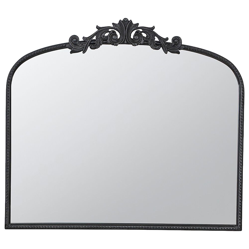 A&B Home Rectangle Wall Mirror in Black, , large
