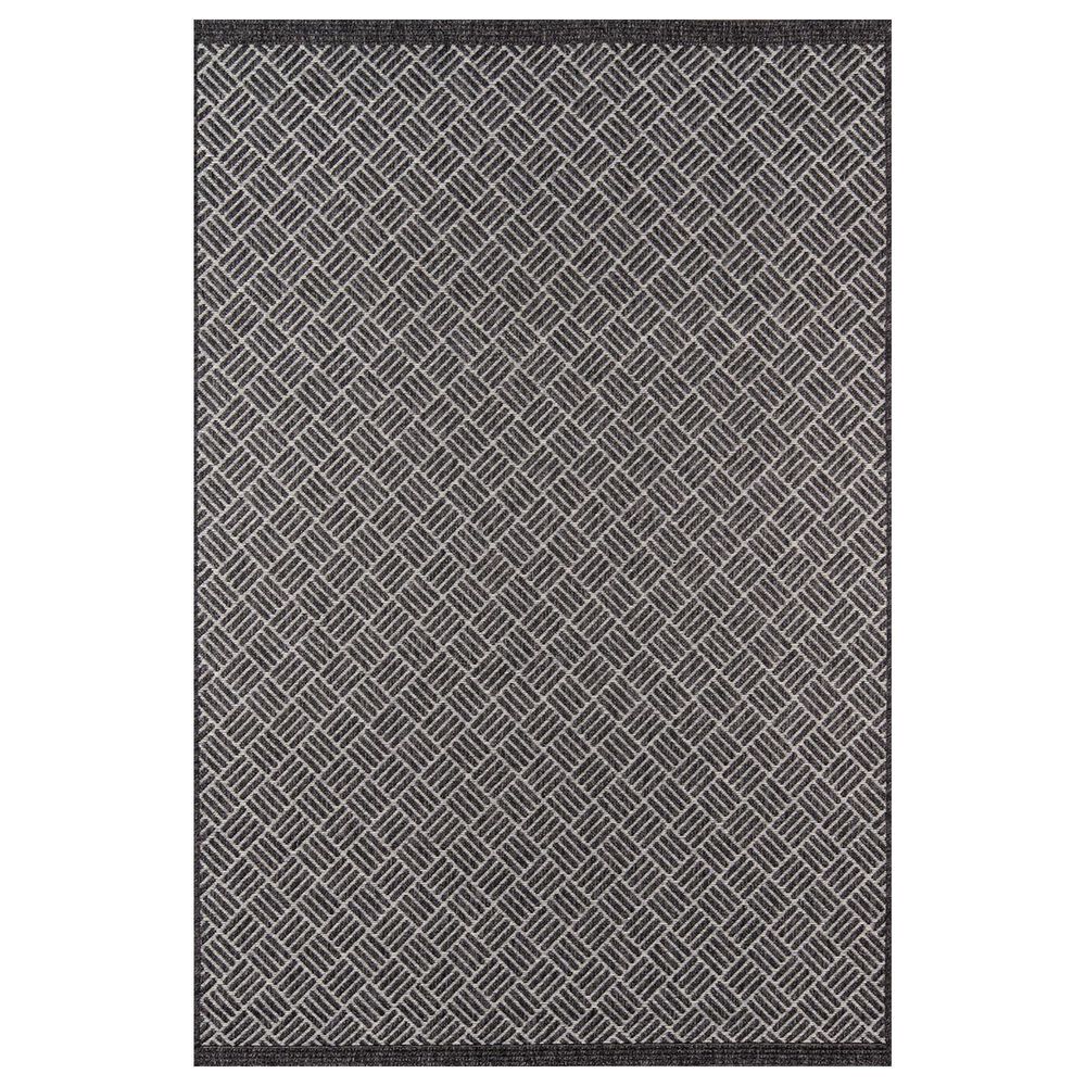 Momeni Como COM-4 10" x 13" Charcoal Area Performance Rug, , large