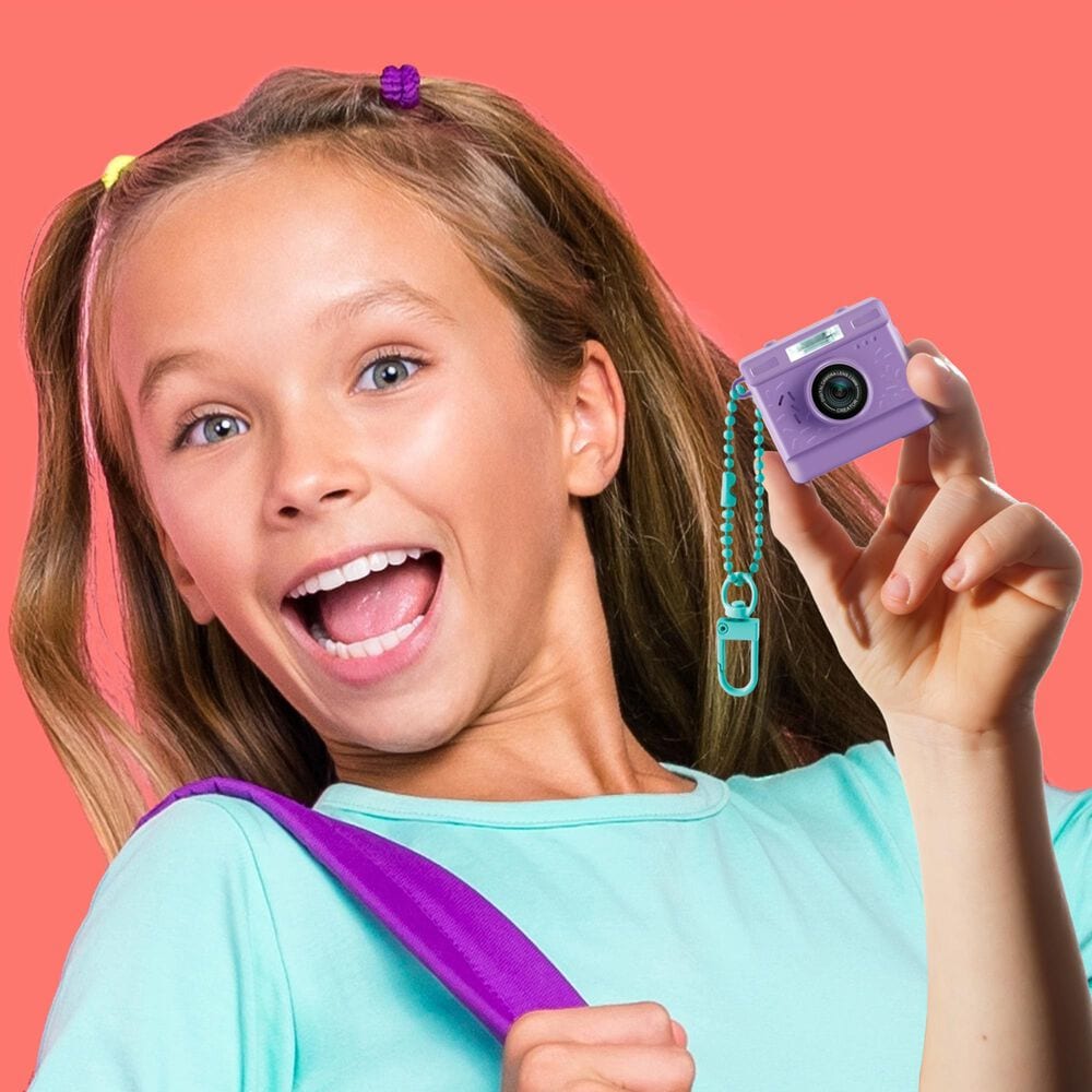 Photo Creator Mini Vintage Mini Cam Digital Camera in Purple, , large