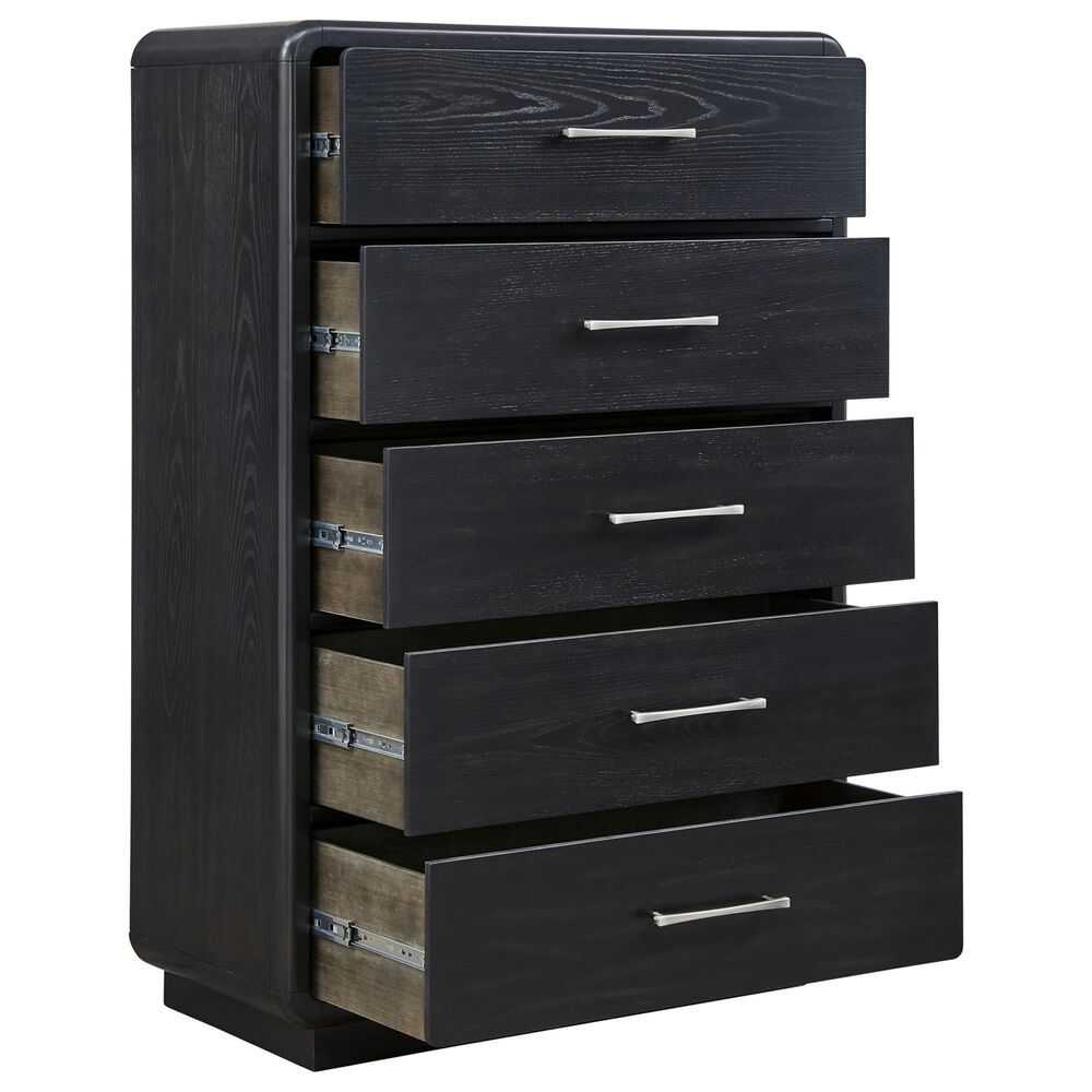 Millenium Rowanbeck 5-Drawer Chest in Black, , large