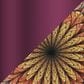 Furniture of America Gleam Round End Table in Polished Purple and Orange, , large