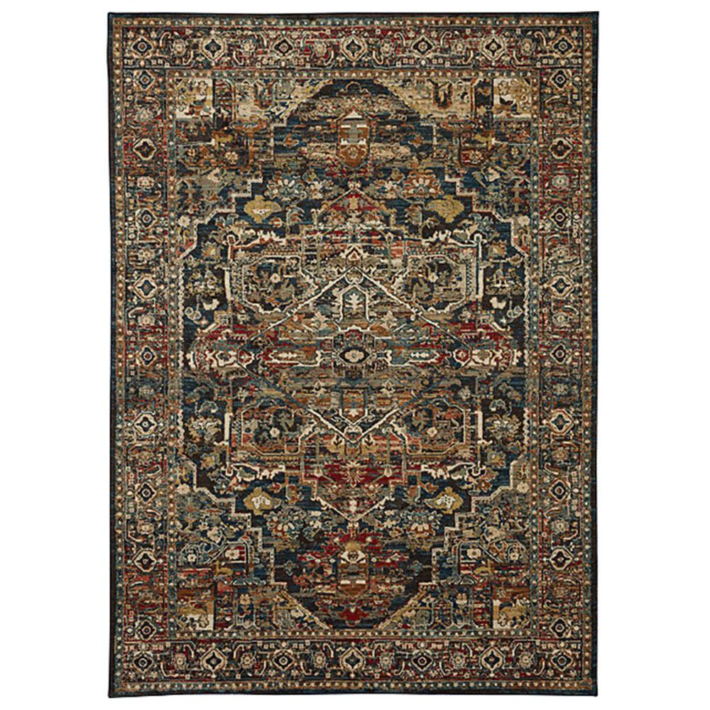 Karastan Spice Market 90807-50130 8" x 11" Sapphire Area Rug, , large