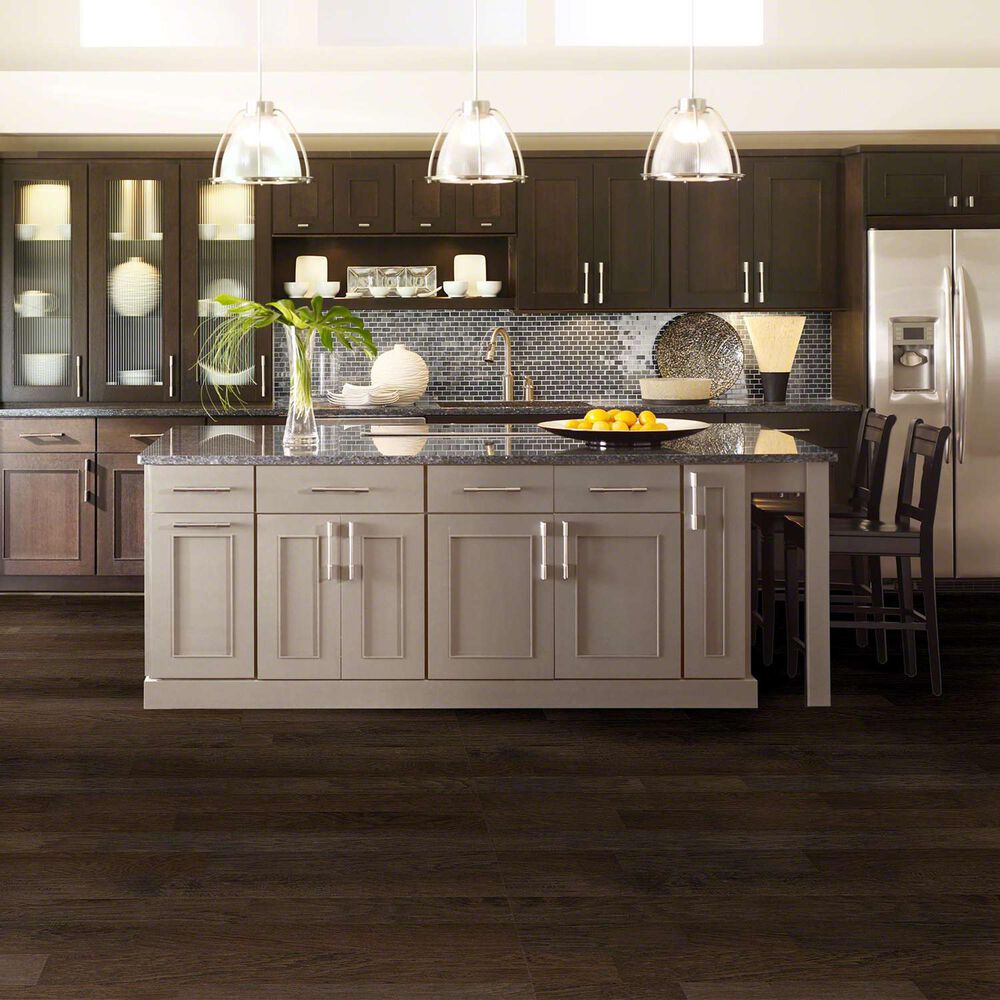 Shaw Epic Plus Riverstone 6 3/8&quot; Espresso Hickory Hardwood, , large