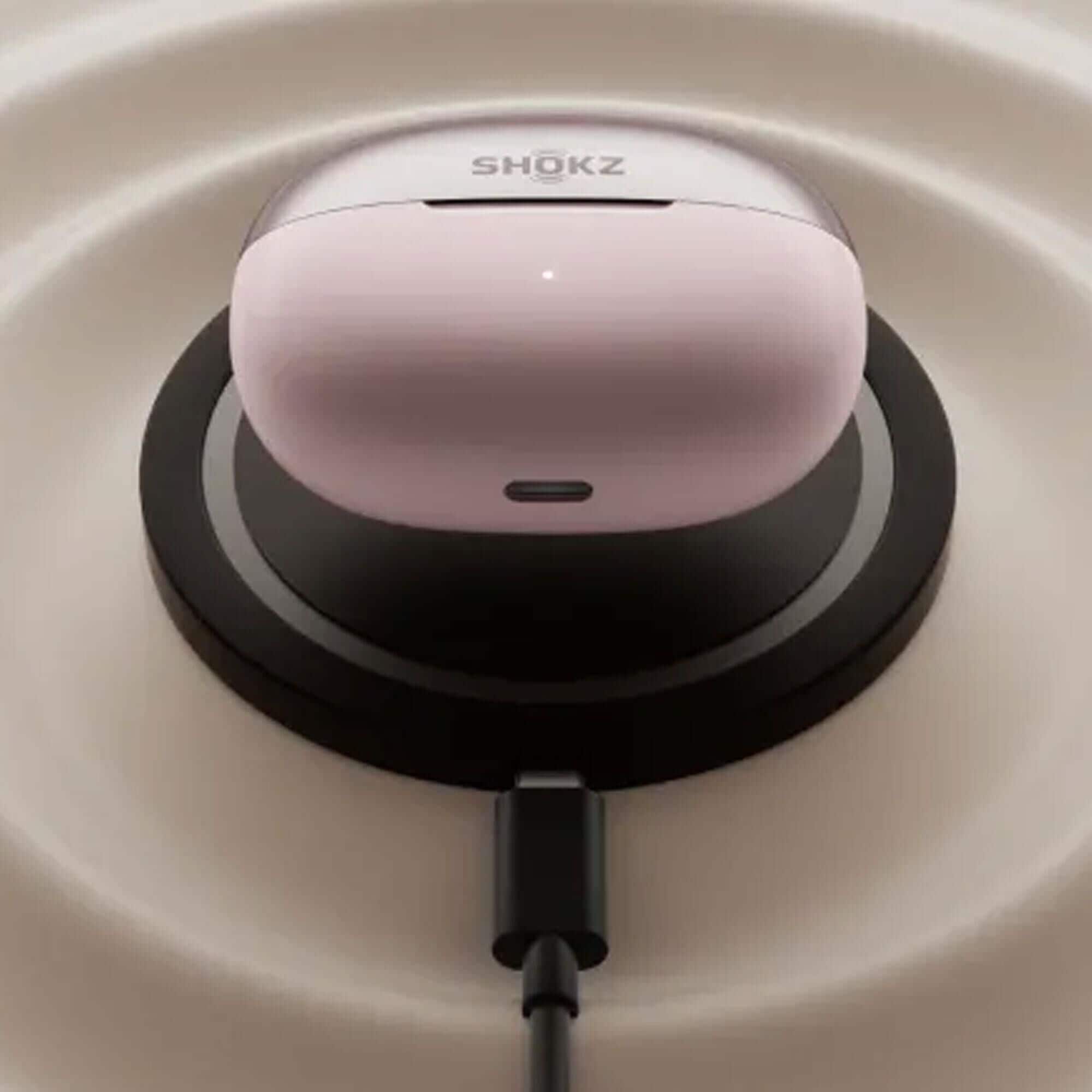 Shokz OpenDots One Open-Ear Clip-On True Wireless Earbuds in Pink