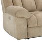 Ashley Tip-Off Power Recliner with Adjustable Headrest in Wheat, , large