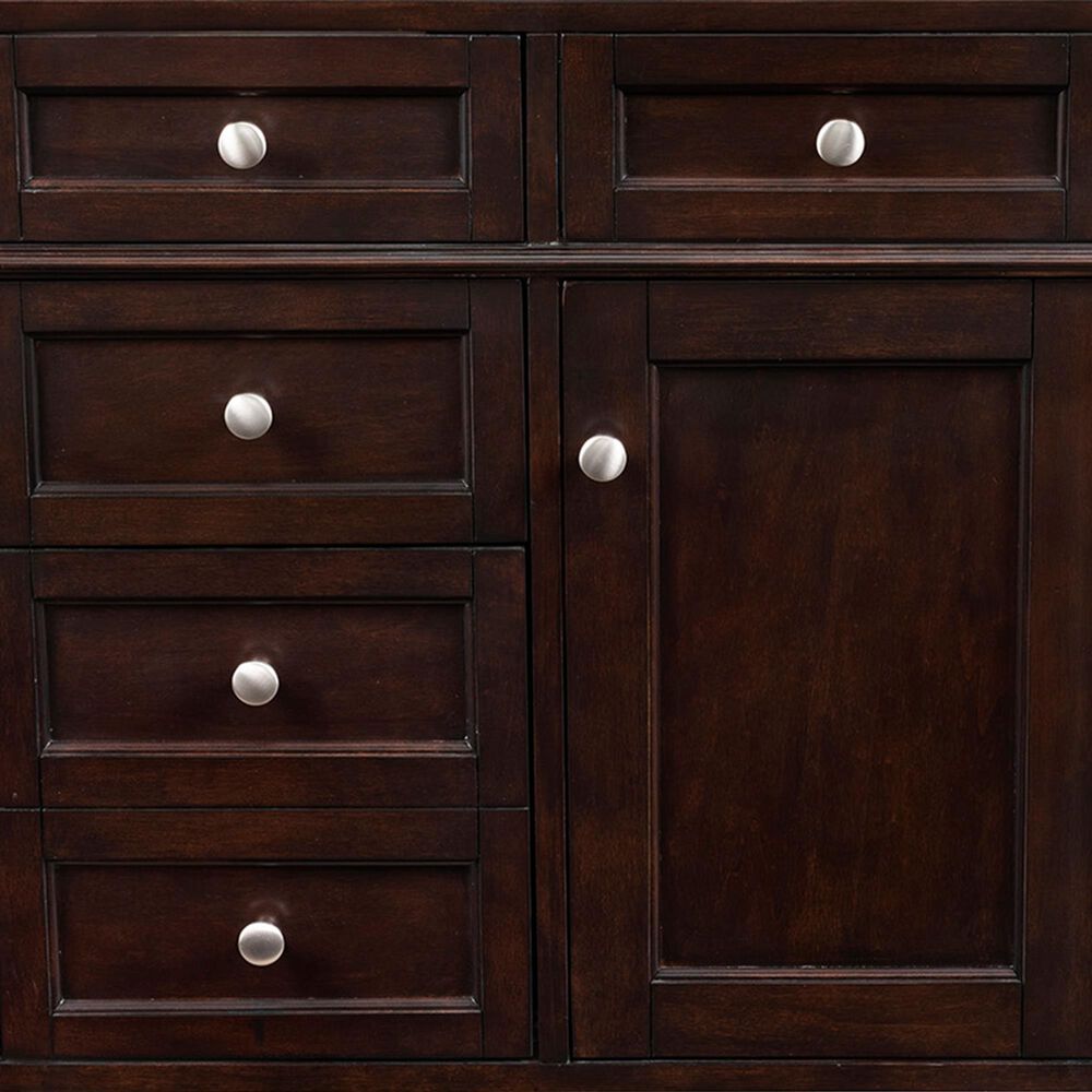 James Martin Vanities Brittany 48&quot; Single Bathroom Vanity in Burnished Mahogany with Single Hole 3 cm White Zeus Quartz Top and Rectangular Sink, , large