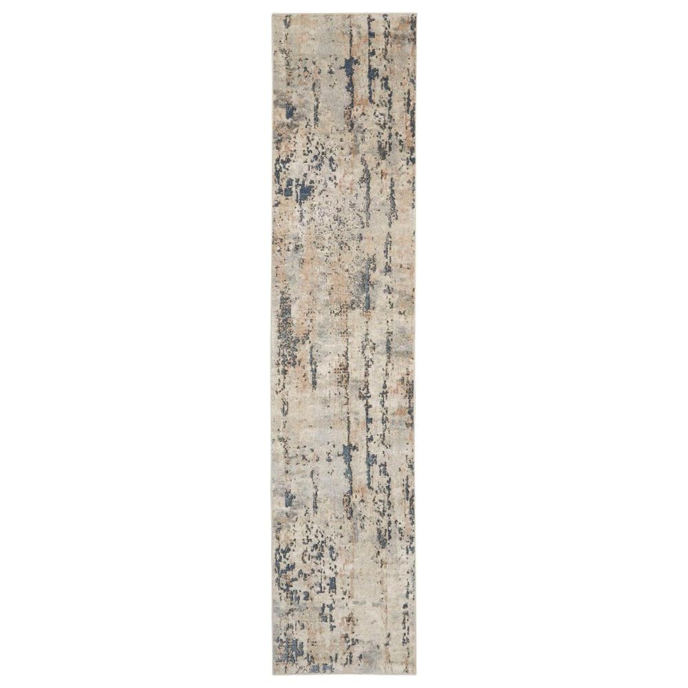 Nourison Quarry QUA01 2"2" x 10" Beige and Grey Runner, , large