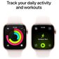 Apple Watch Series 11 (GPS+Cellular) 42mm Aluminum Case with Light Blush - S/M Sport Band in Rose Gold and 2-Year AppleCare+, , large