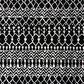 Safavieh Tulum TUL270 2" x 7" Black and Ivory Runner, , large