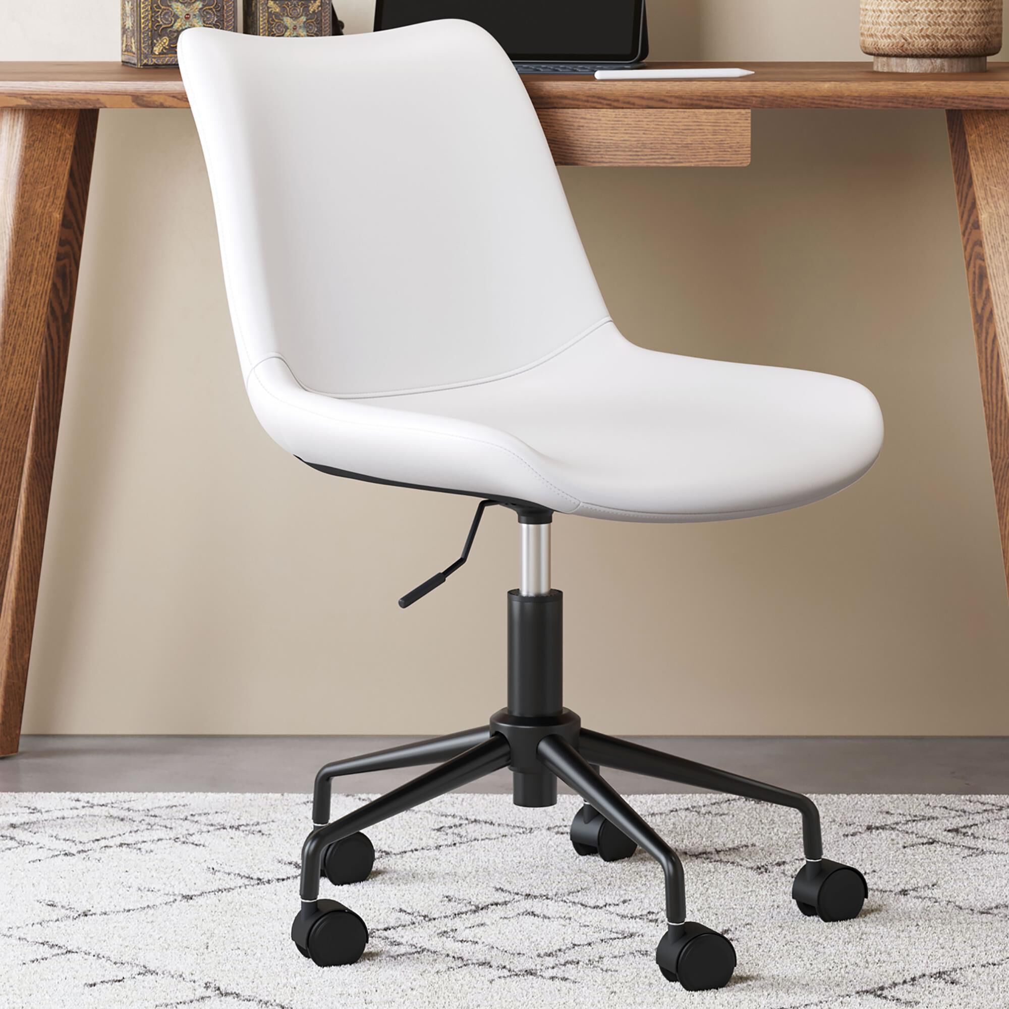 Zuo Modern Byron Office Chair in White and Black NFM