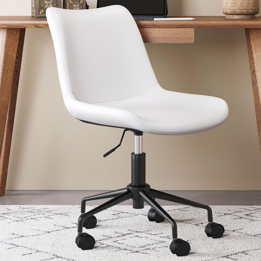 Zuo Modern Byron Office Chair in White and Black, , large
