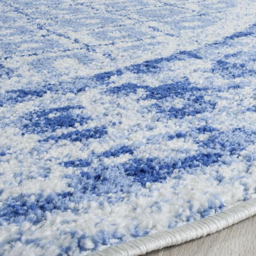 Safavieh Adirondack ADR110D-4R 4&#39; x 4&#39;  Silver/Blue Round Rug, , large