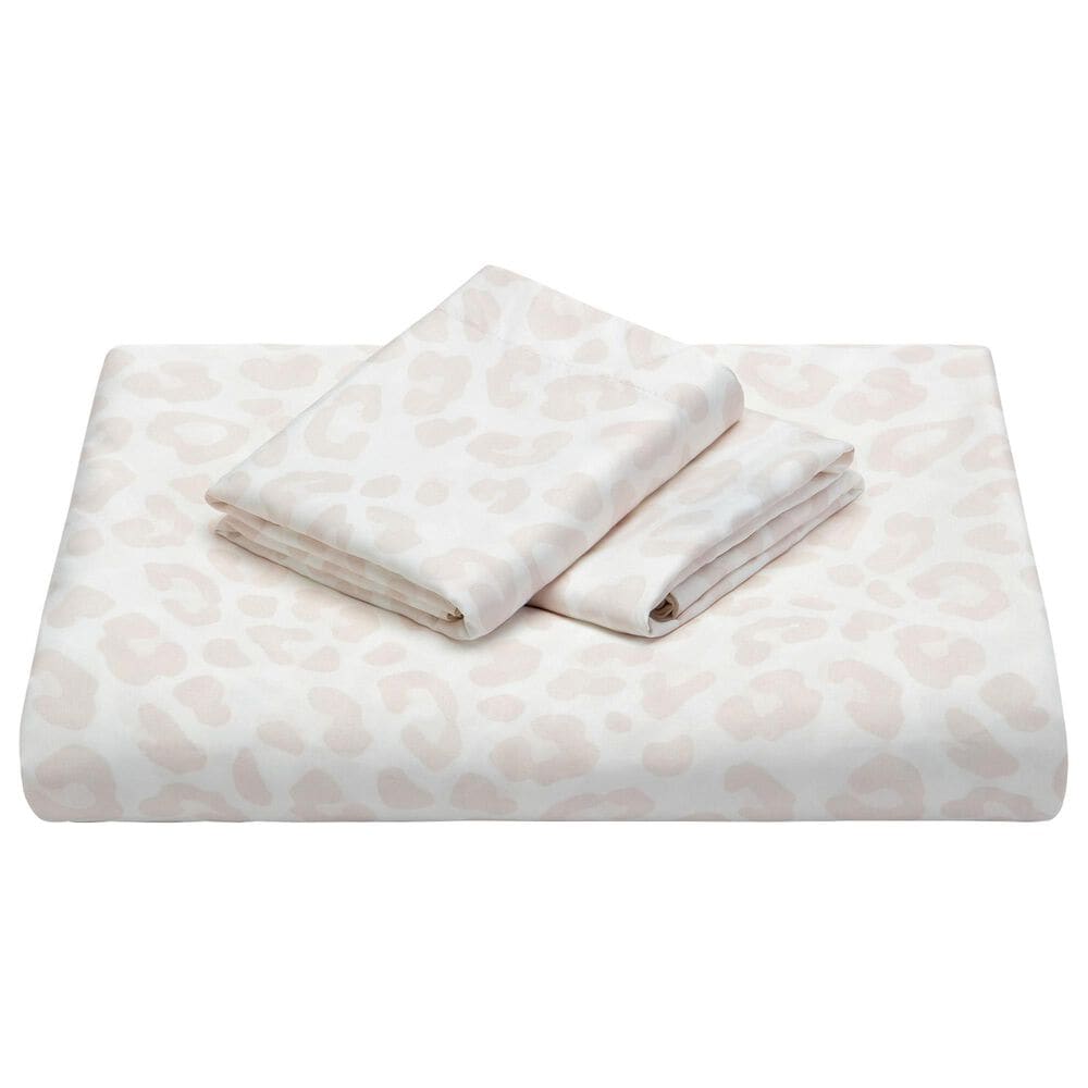 Chanasaya Home Leopard Print 3-Piece King Duvet Cover Set in Cream, , large
