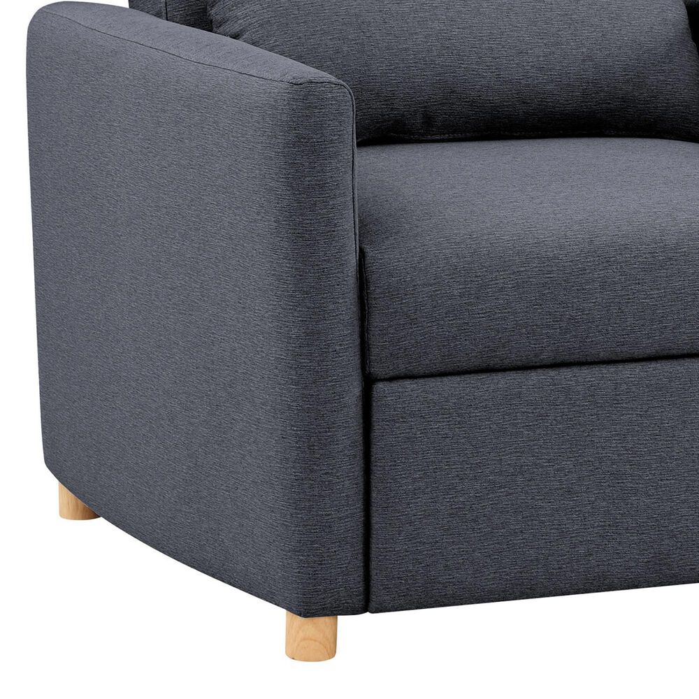 Lifestyle Solutions Conley Convertible Chair in Navy Blue, , large