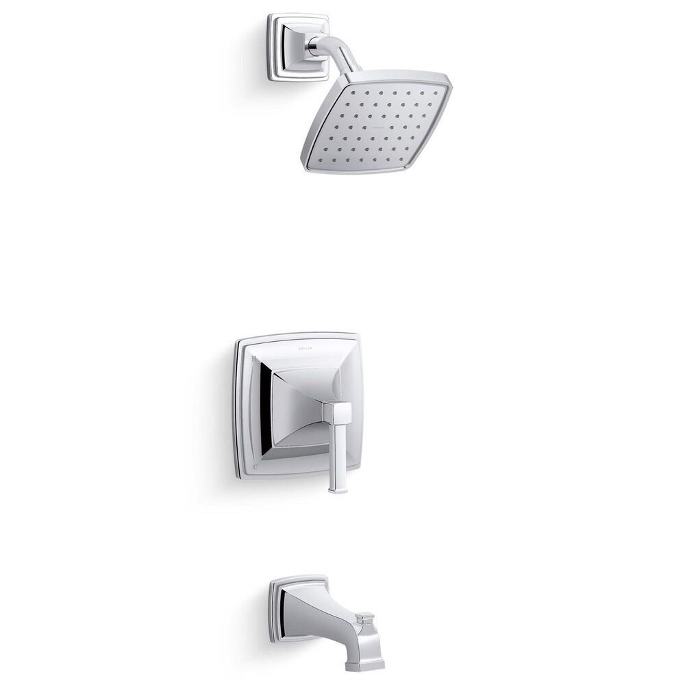 Kohler Riff Rite-Temp Bath and Shower Trim Kit in Polished Chrome, , large