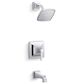 Kohler Riff Rite-Temp Bath and Shower Trim Kit in Polished Chrome, , large