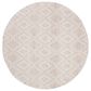 Safavieh Marbella 6" Round Silver and Ivory Area Rug, , large