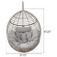 Noble House Layla Hanging Chair in Gray, , large
