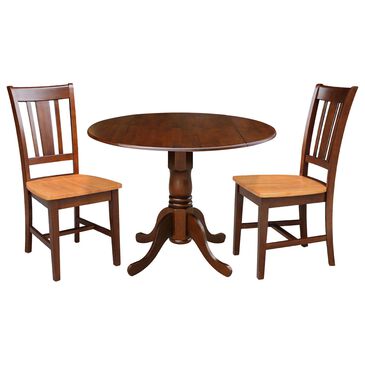 International Concepts 3-Piece Transitional Dining Set in Espresso and Cinnamon, , large