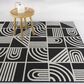 Balta Rugs Flamel 7"10" x 10" Black Indoor/Outdoor Area Rug, , large