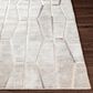 Surya Eloquent 10" x 14" Light Gray, Medium Gray and Beige Area Rug, , large