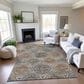 Dalyn Rug Company Silk Road Mocha, Ivory, Copper, Teal, Olive and Gold 5" x 7"6" Area Rug, , large