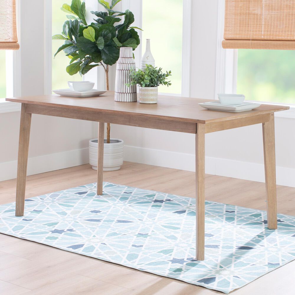 Linon Home Decor Drury Dining Table in Natural - Table Only, , large