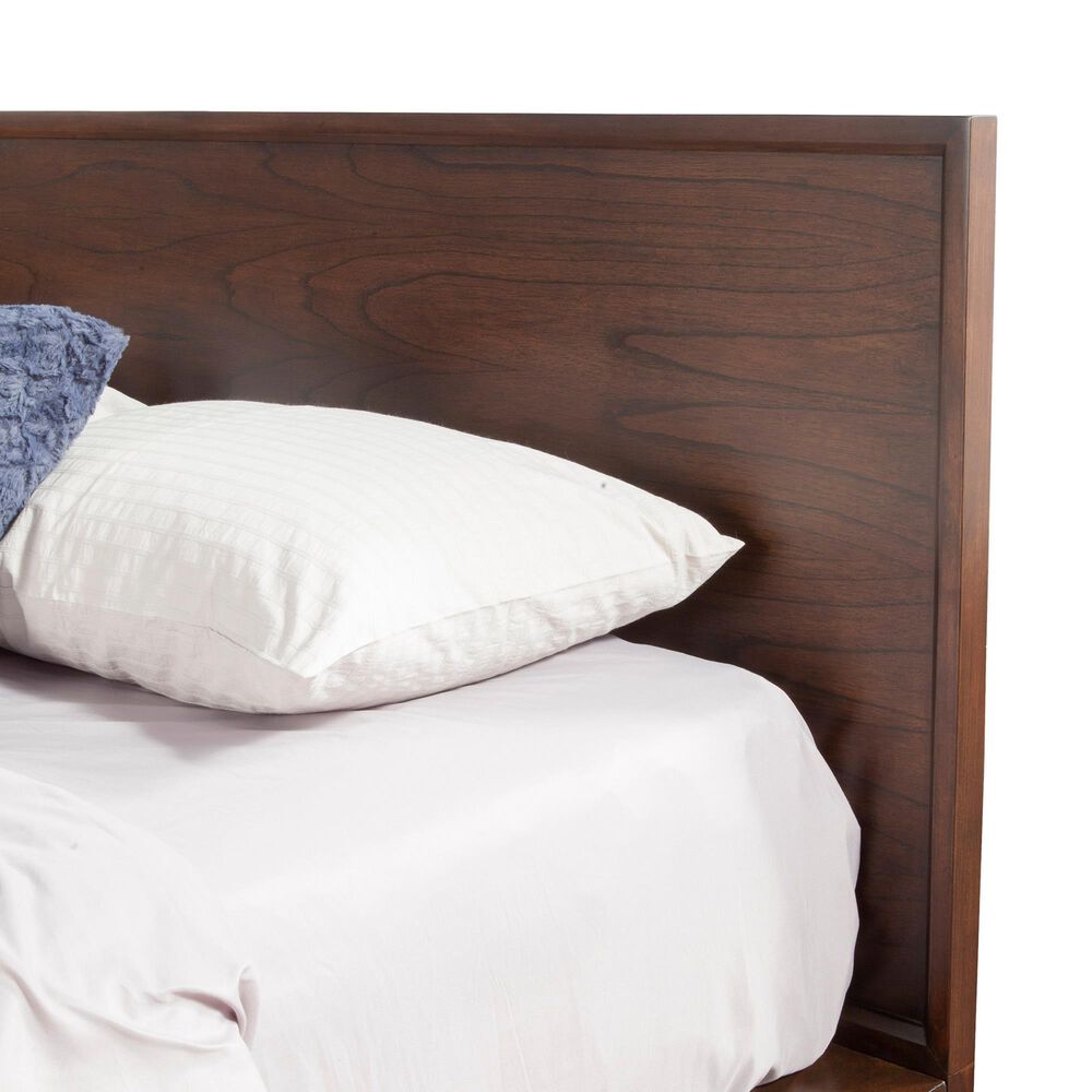 Alpine Furniture Gramercy Queen Platform Bed in Walnut Nebraska