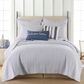 Levtex Tobago 3-Piece Stripe King Quilt Set in Blue and White, , large