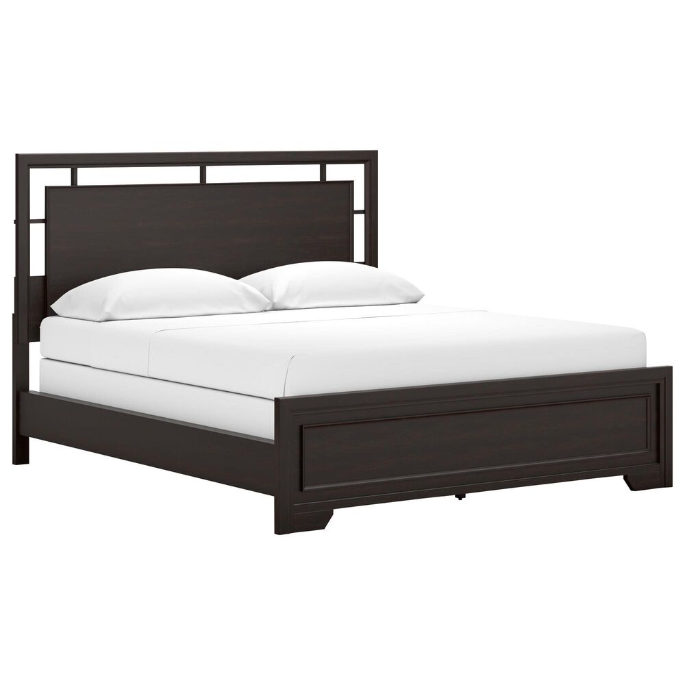 Ashley Covetown Caliifornia King Bed in Dark Brown, , large