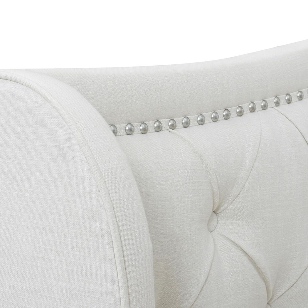 Jennifer Taylor Home Marcella King Upholstered Bed in Antique White