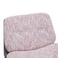 Impressions Vanity Alicia Vanity Chair with Pink Tweed Cushion in Black, , large
