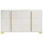 Pacific Landing Marceline 6-Drawer Dresser in White and Gold, , large