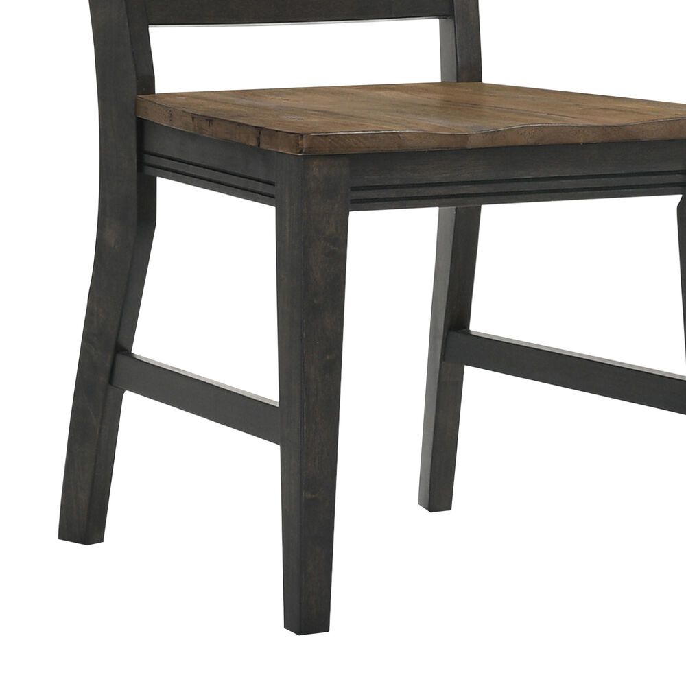 Hawthorne Furniture Harper Side Chair in Brushed Brown and Pecan, , large