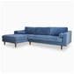 37B Anderson 2-Piece Left Facing Sectional in Blue Denim, , large