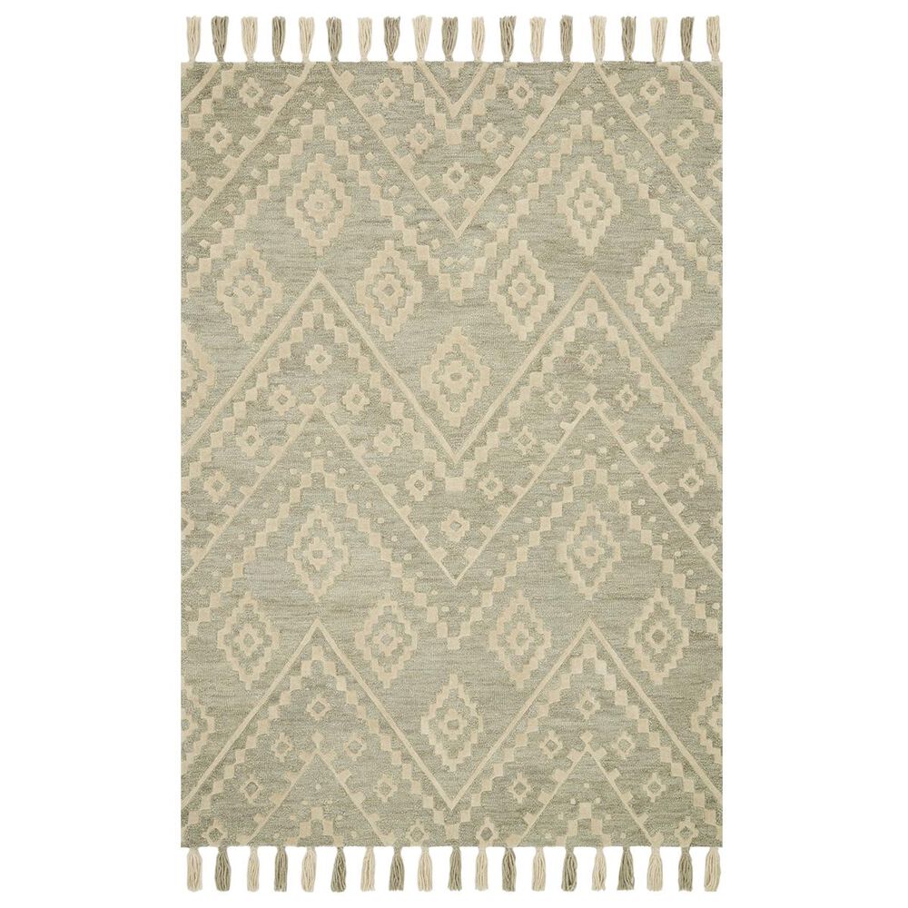 ED Ellen DeGeneres Crafted by Loloi Zagora ZAG-02 2"6" x 7"6" Seafoam Green Runner, , large