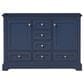 Lexora Home Dukes 48" Double Bathroom Vanity in Navy Blue with 2 cm White Carrara Marble Top and Rectangular Sinks, , large
