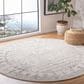 Safavieh Tulum TUL271A 5" Round Ivory and Grey Area Rug, , large