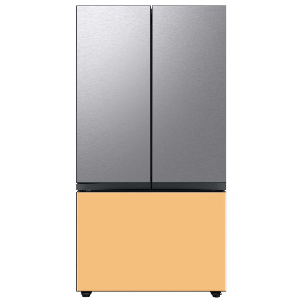 Samsung Bespoke Bespoke 3-Door French Door Refrigerator Top Panel in Stainless Steel, , large