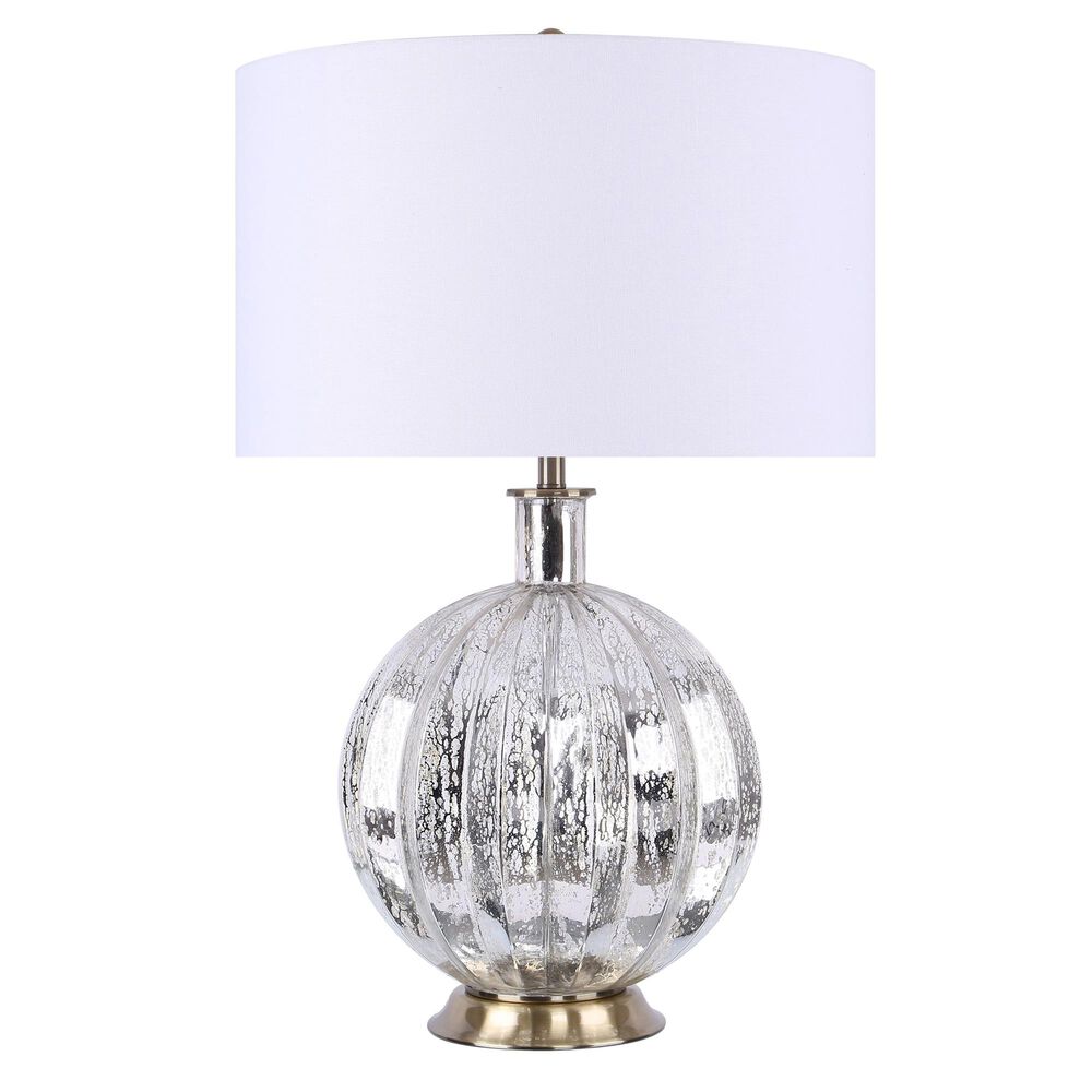 Grandview Gallery Table Lamp and Shade in Silver Root Glass, , large