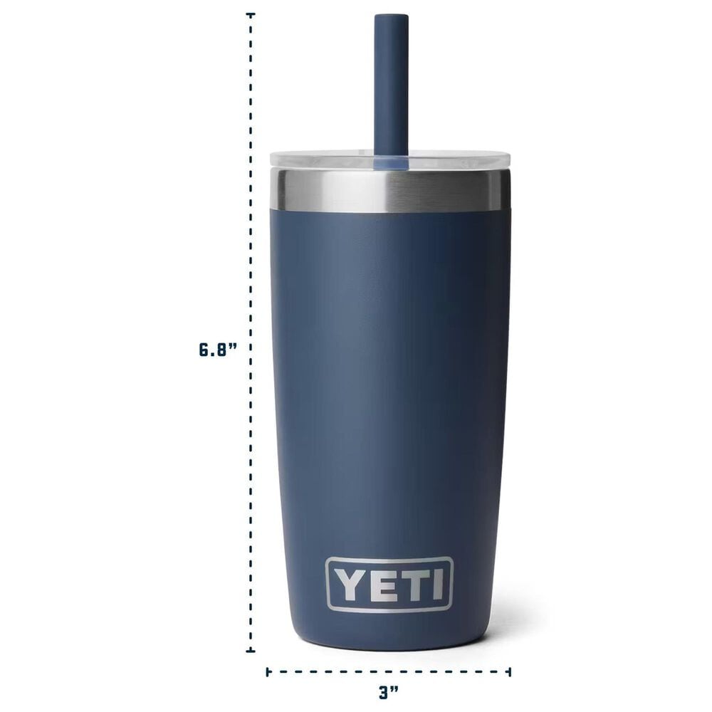 YETI Rambler Jr. 10 Oz Tumbler with Silicone Straw Lid in Riverhead Green, , large