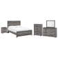 Ashley Bronyan 5-Piece Queen Bedroom Set in Dark Gray, , large