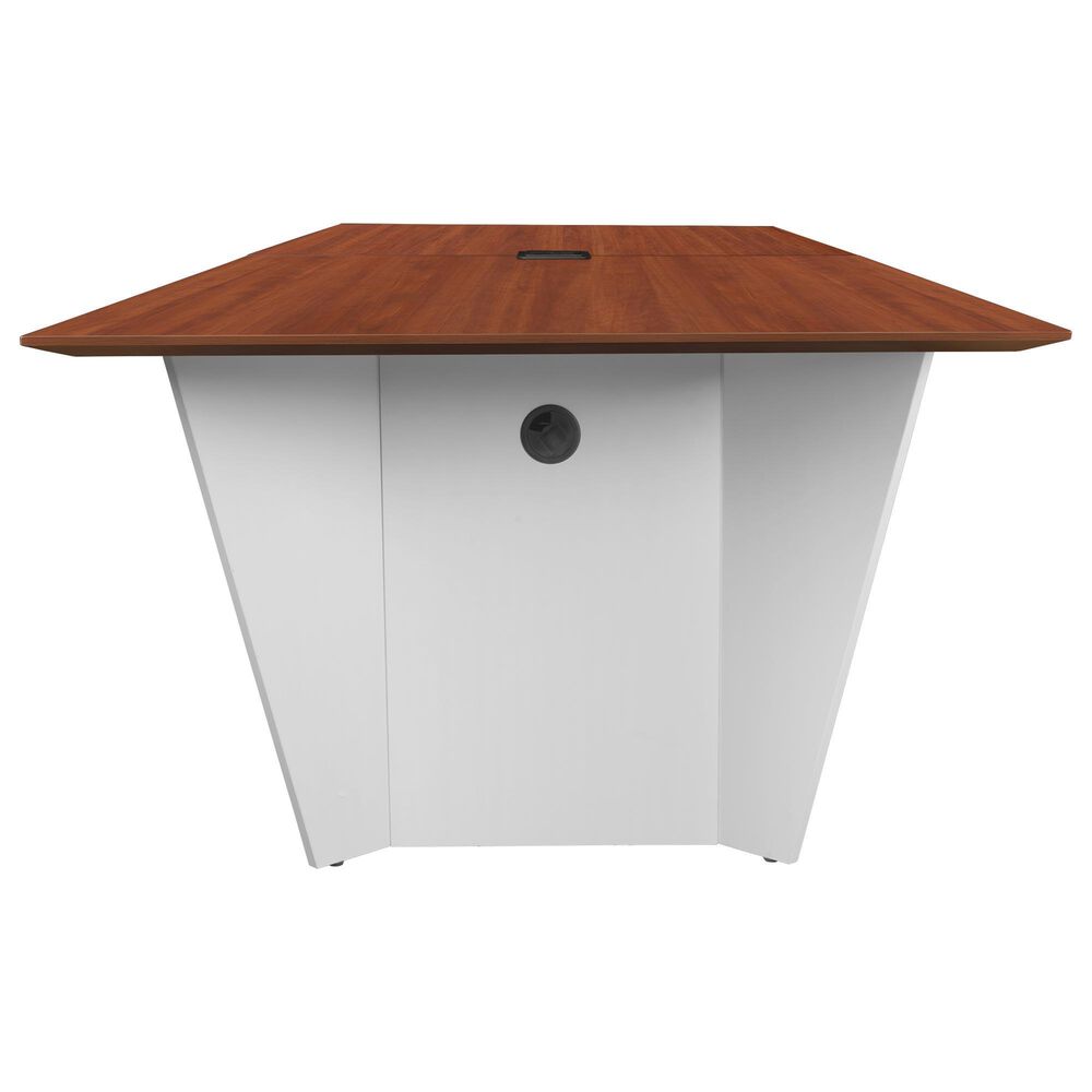 Regency Global Sourcing Array 96" Conference Table in White and Cherry, , large