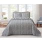 Duke Imports 3-Piece Jacquard Full/Queen Quilt Set in Charcoal Agate, , large