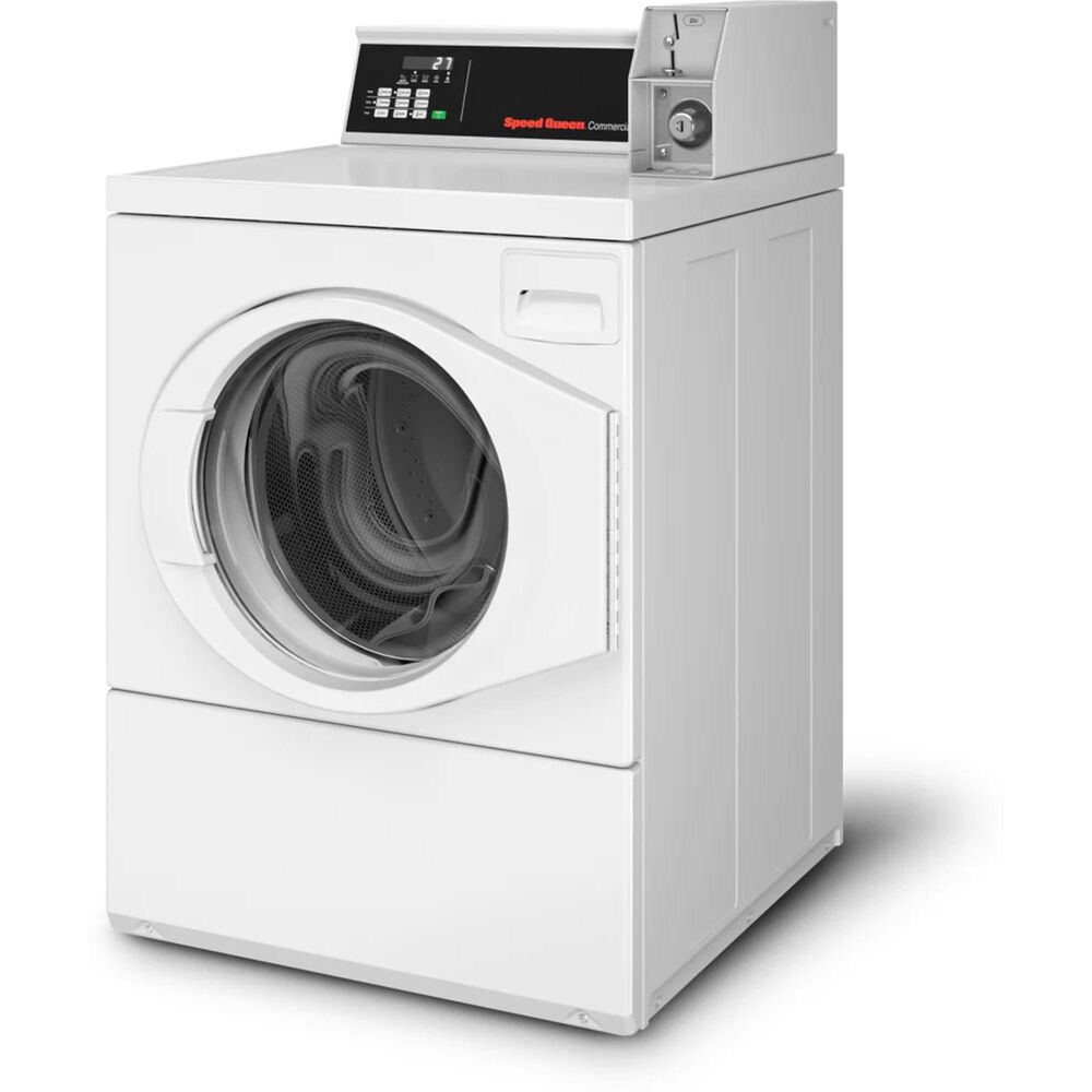 Speed Queen 3.42 Cu. Ft. Front Load Coin Drop Washer in White, , large